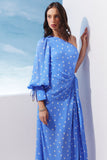 AGILITÀ - Vestido Longo Ombro Só Poa Atlantico Estampa Poa Atlantico - Verão 27