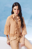 AGILITÀ - Camisa Mix Renda Areia - Verão 27
