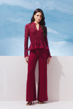 AGILITÀ - Casaco Tela Flor Bordo Sirena - Verão 27
