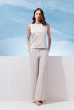 AGILITÀ - Blusa Detalhe Metal Costas Perola - Verão 27