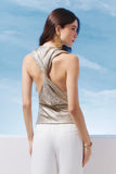 AGILITÀ - Blusa Tule Gold Ouro