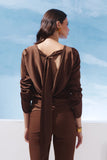 AGILITÀ - Blusa Degage Costas Duna Marrom - Verão 27