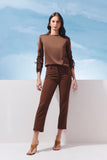 AGILITÀ - Blusa Degage Costas Duna Marrom - Verão 27