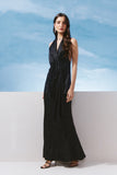 AGILITÀ - Blusa Drape Faixa Preto - Verão 27