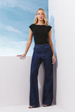 AGILITÀ - Calça Jeans Bolso Laço Jeans Escuro - Verão 27