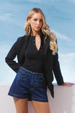 AGILITÀ - Short Jeans Bolso Laço Jeans Escuro - Verão 27