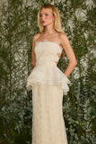 FABULOUS AGILITÀ - Vestido Longo Paulaa Aniversario Vincente Creme