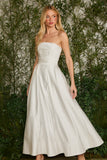 FABULOUS AGILITÀ - Vestido Midi Lucy Acetinado OFF White - Verão 27