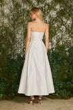 FABULOUS AGILITÀ - Vestido Midi Lucy Acetinado OFF White - Verão 27