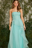 FABULOUS AGILITÀ - Vestido Longo Bruna Babado Azul - Verão 27