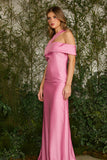 FABULOUS AGILITÀ - Vestido Longo Julie Cetim Rosa Bubble - Verão 27