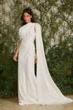 AGILITÀ - Vestido Longo Isabelle Cetim OFF White - Verão 27