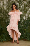 FABULOUS AGILITÀ - Vestido Curto Mabel Rosa Palm Beach - Verão 27
