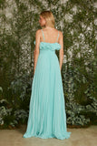 FABULOUS AGILITÀ - Vestido Longo Isabela Babado Azul - Verão 27