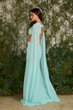 FABULOUS AGILITÀ - Vestido Longo Bianca Capa Azul Sardenha - Verão 27