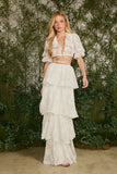 FABULOUS AGILITÀ - Top Beatrice Babados OFF White - Verão 27