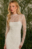 FABULOUS AGILITÀ - Vestido Longo Penelope Tule Bordado OFF White - Verão 27
