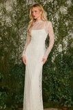 FABULOUS AGILITÀ - Vestido Longo Penelope Tule Bordado OFF White - Verão 27