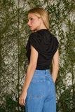 FABULOUS AGILITÀ - Blusa Eva Drapeada Preto - Verão 27