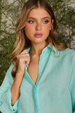 FABULOUS AGILITÀ - Camisa Jessie Linho Azul Sardenha - Verão 27