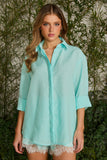 FABULOUS AGILITÀ - Camisa Jessie Linho Azul Sardenha - Verão 27