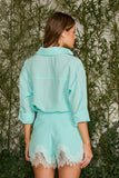 FABULOUS AGILITÀ - Camisa Jessie Linho Azul Sardenha - Verão 27