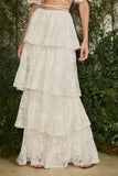 FABULOUS AGILITÀ - Saia Longa Giovana OFF White - Verão 27