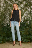 AGILITÀ - Blusa Ruby Peplum Preto - Verão 27
