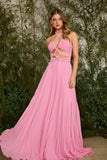 FABULOUS AGILITÀ - Vestido Longo Joy Plissado Rosa Bubble - Verão 27