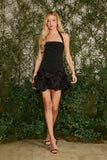 FABULOUS AGILITÀ - Vestido Curto Catherine Flor Preto