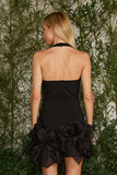 FABULOUS AGILITÀ - Vestido Curto Catherine Flor Preto