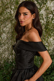 FABULOUS AGILITÀ - Vestido Longo Giulia Tafeta Preto - Verão 27
