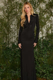 FABULOUS AGILITÀ - Vestido Longo Mayra Gola Preto - Verão 27