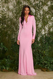 FABULOUS AGILITÀ - Vestido Longo Mayra Gola Rosa Bubble - Verão 27