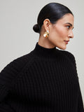 ANSELMI (AMBICIONE) - Blusa Gola Alta Preto