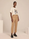 LE LIS BLANC - Calça Stella Skinny V Bege Médio