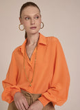 LE LIS BLANC - Camisa Alena Laranja