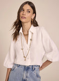 LE LIS BLANC - Camisa Beck Swarovski Branco