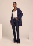 LE LIS BLANC - Calça Flare Fabiana Jeans Escuro