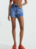 L'CECCI - Short Jeans Cecci com Cinto Índigo