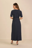 SCALON - Vestido Sarja Longuete Marinho