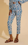 LENNY - Calça Cos Elástico Yucca Estampado