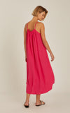 LENNY NIEMEYER - Vestido Franzido Decote Berry Pink