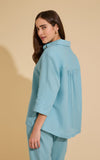 LENNY - Camisa Franzindo Costas Caribe Azul