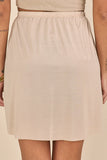 SCALON - Vestido Viscose Mídi Listras Bege