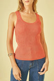 CORI - Regata Canelada Lurex em Tricot Coral