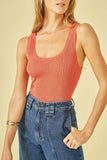 CORI - Regata Canelada Lurex em Tricot Coral