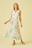 CORI - Vestido Cachecouer em Tules Estampa Poesia