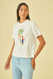 CORI - T-shirt Estampa Bananeira OFF White