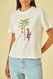 CORI - T-shirt Estampa Bananeira OFF White